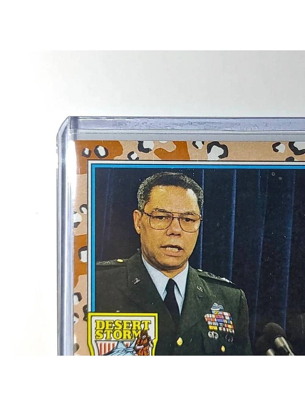 General Powell & Secretary Cheney 1991 Topps Desert Storm #158 - Picture 3 of 10